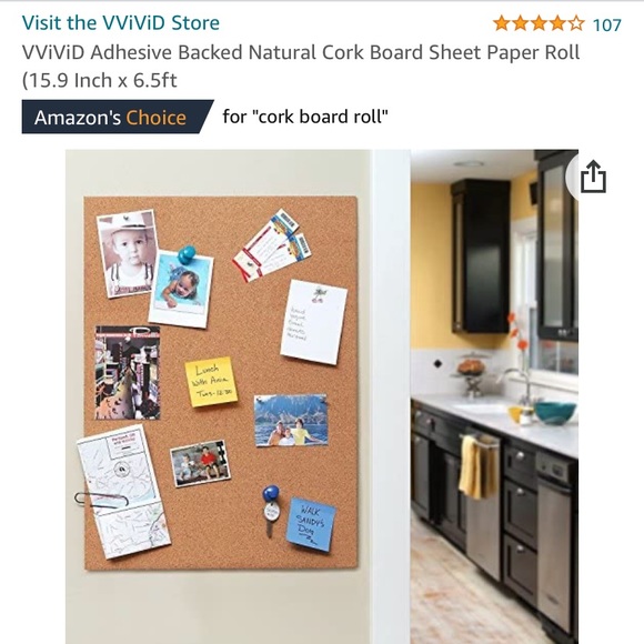 Natural Cork Roll - Stick On - Picture 5 of 7